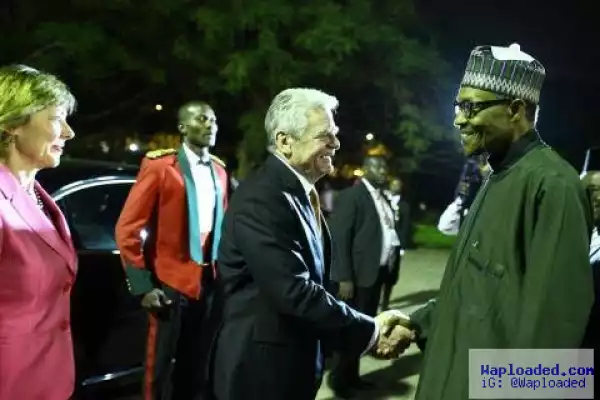 Photos: President Buhari Hosts German President To A State Banquet